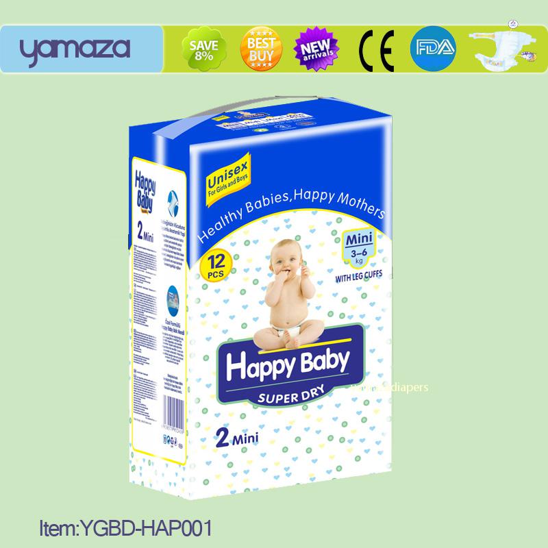 Happy Baby diapers, 12/11/10 pcs per bag